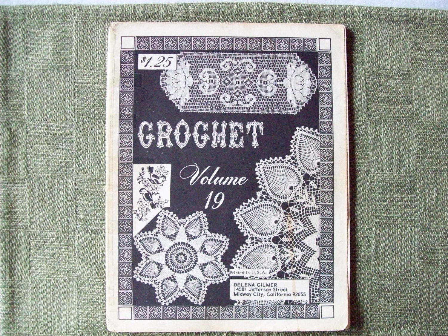 Thread Crochet Patterns, Doily Patterns, Vintage Elizabeth Hiddleson, volume 19,