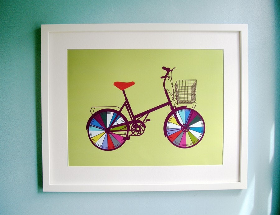 Rainbow Spokes Print (10" x 8")