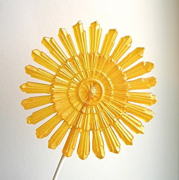 Pinwheel Crystal Lollipops - 3 Fruity Champagne - as seen in Martha Stewart Weddings Fall 2012