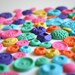 Edible Vintage Candy Buttons 200 Bright Pop Colors / All of our Buttons are vegan, but no soy