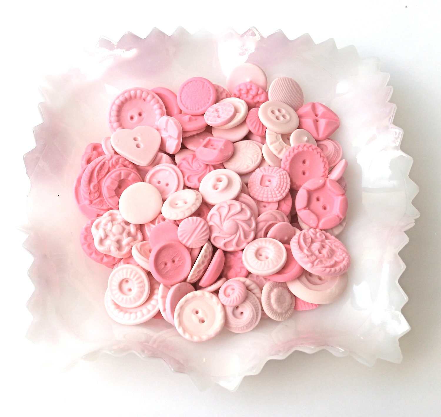 Tickled Peppermint Pink Candy Buttons 200 -by Andie' Specialty Sweets