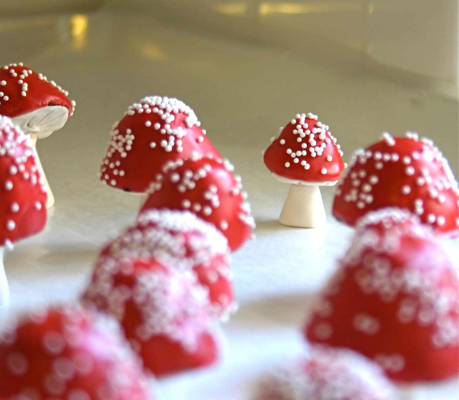 Chocolate Filled Toadstools 12 Red -As Seen in Urban Outfitters