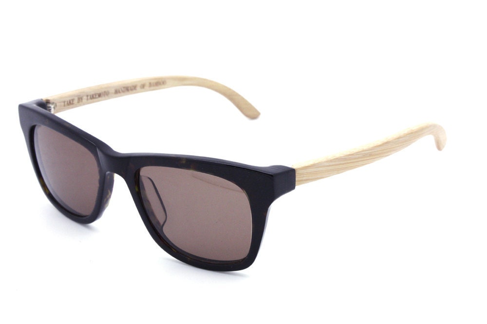 1970s vintage tortoise wayfarer bamboo sunglasses