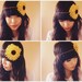 hair crown - sunflower yellow // woodland collection