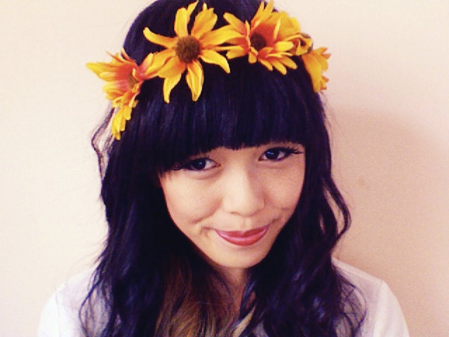 yellow sunflower headband // woodland collection // kristen