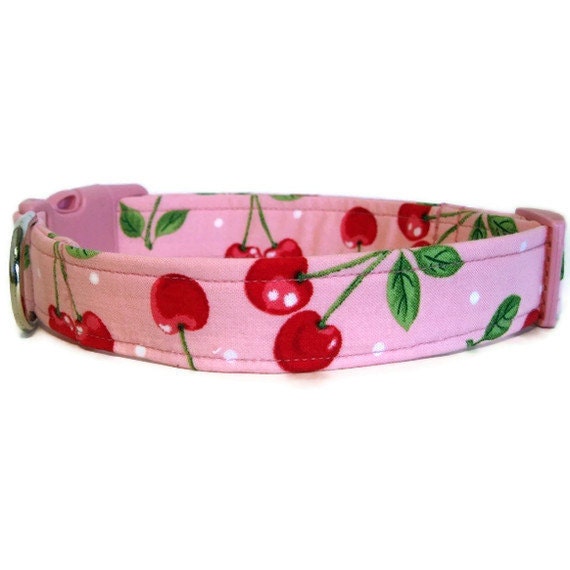 Pink Dog Collar - Cherry Smoothie - BigpawCollars