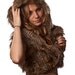 Owl Half Vest with oversized Hood