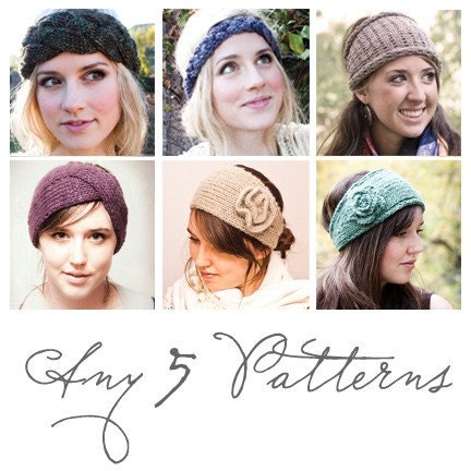 ANY FIVE PATTERNS your choice of any five pattern PDFs