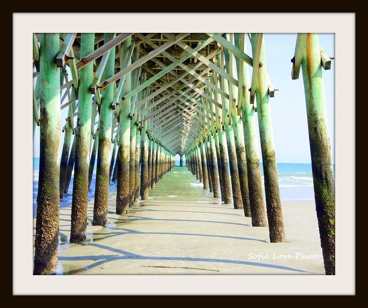 Fishing Pier, Folly Beach SC, 8 x 10 Print