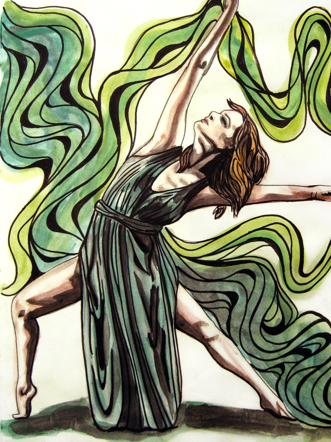 Dance illustration 4 - Print of original illustration