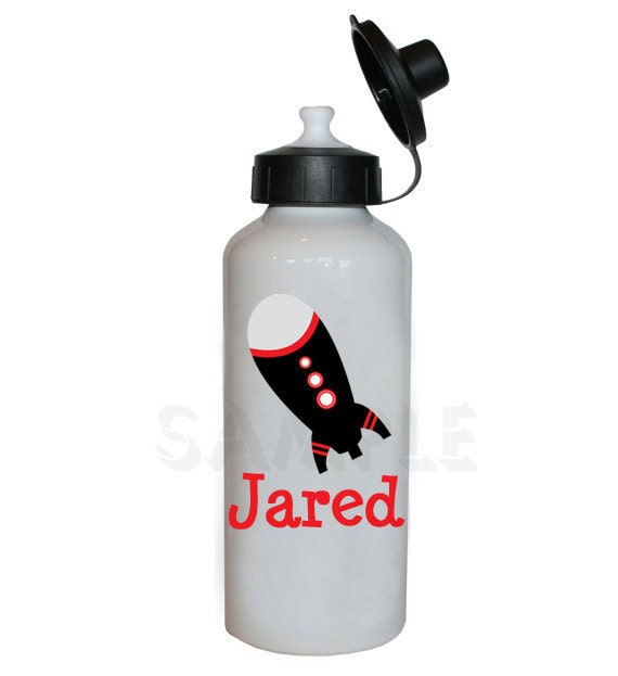 Rocket Ship Water Bottle Rocket Ship Personalized Water Bottle Il_170x135