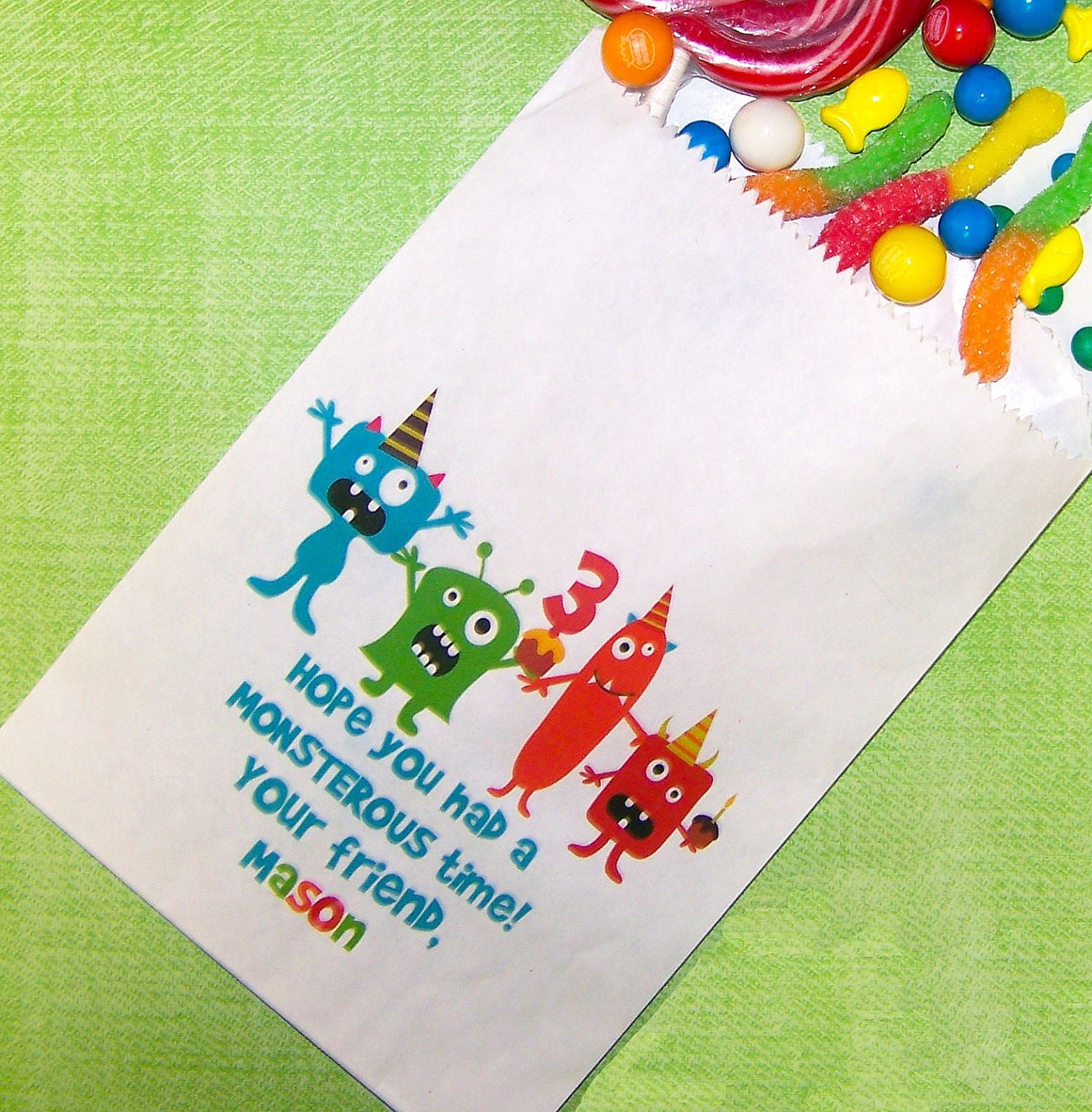 Monster Birthday Invitation with Photo Printable Invitation by The Trendy Butterfly