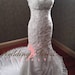 Mermaid Bridal Gown Wedding Dress with Satin and French Alencon Lace