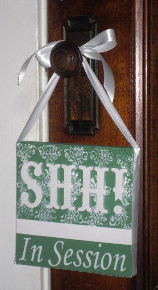 Shh In Session- Spa,Salon,Massage,Aesthetician,Therapist Door Sign hanger
