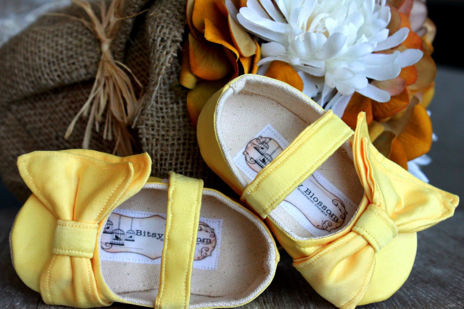 Baby Girl Shoes Toddler Girl Shoes Soft Soled Shoes Wedding Shoes Flower Girl Shoes Spring Shoes Summer Shoes Yellow Shoes-Primrose Beauty