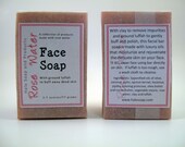 Rose Water Face Soap with Ground Luffah