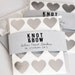 36 Silver Heart Stickers - FREE SHIPPING