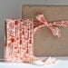 Last One - Graphic Orange Fabric Ribbon - 5 Yards