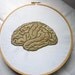 Hand Embroidered Brain