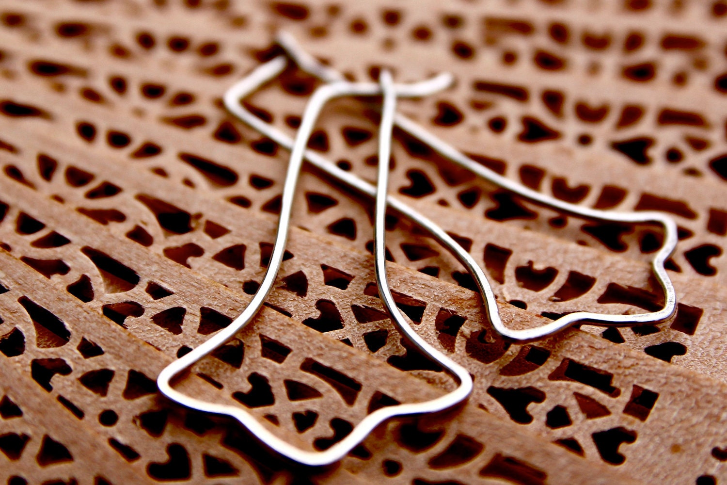Ginkgo Leaf Hoop Earrings. Recycled Sterling Silver. Jewelry by FullSpiral on Etsy