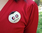 Felt Brooch Pin - Vampire