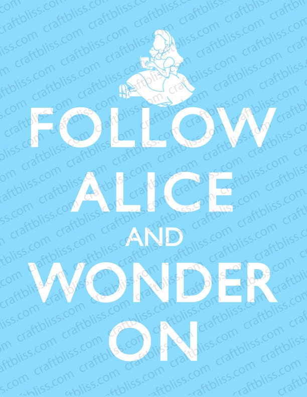 All 4 Decorative Alice in Wonderland Keep Calm and Carry On Inspired Digital INSTANT Downloads Cheshire Cat Mad Hatter Rabbit