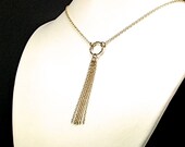Gold Filled Lariat Necklace - N546