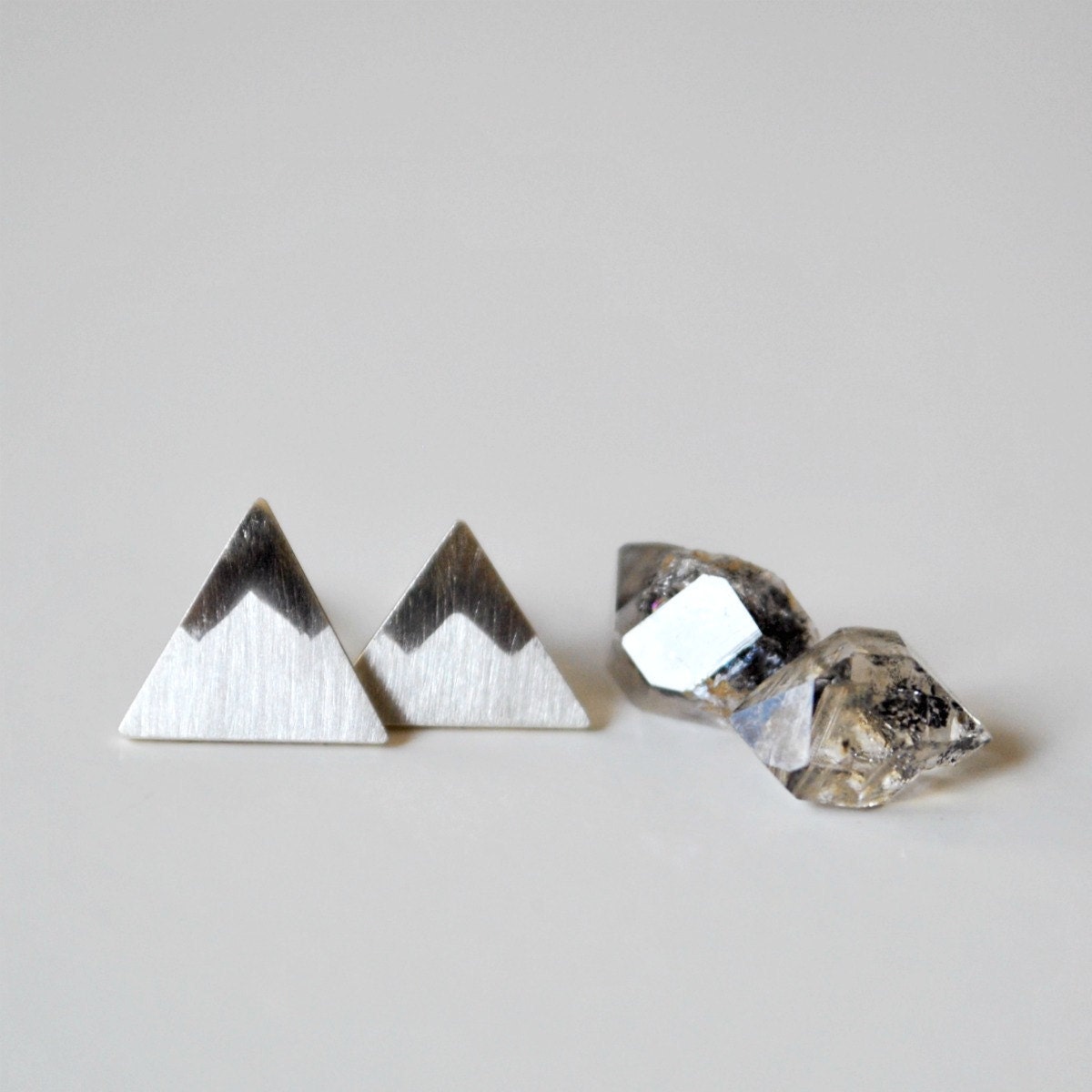 Peaks - Mountains Sterling Silver Stud Earrings - TheAngryWeather