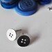 Button Stud Earrings in sterling silver