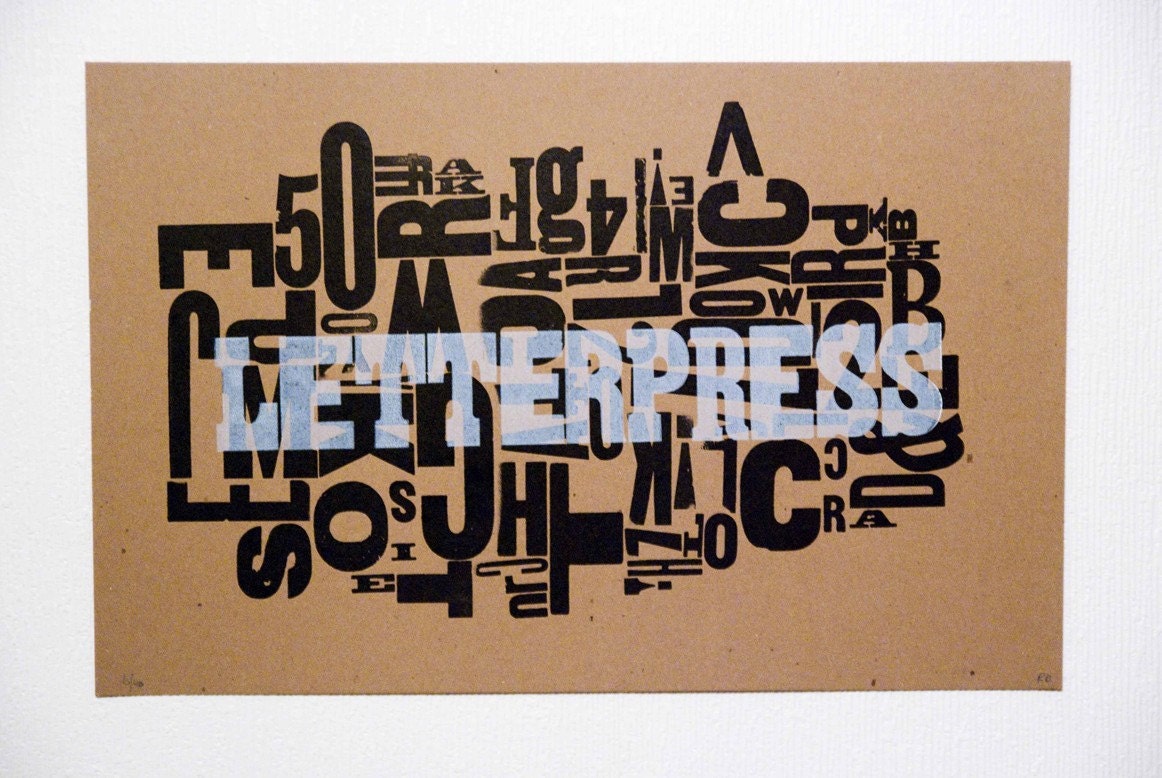 Letterpress Typographic Poster