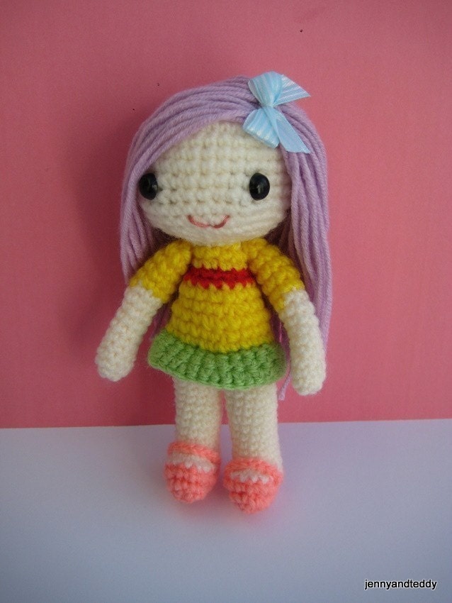 Instant Download PDF  amigurumi crochet pattern  girl character  summer,welcome to sell the finished item