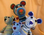 Bright Bears Crochet Amigurumi Pattern Set