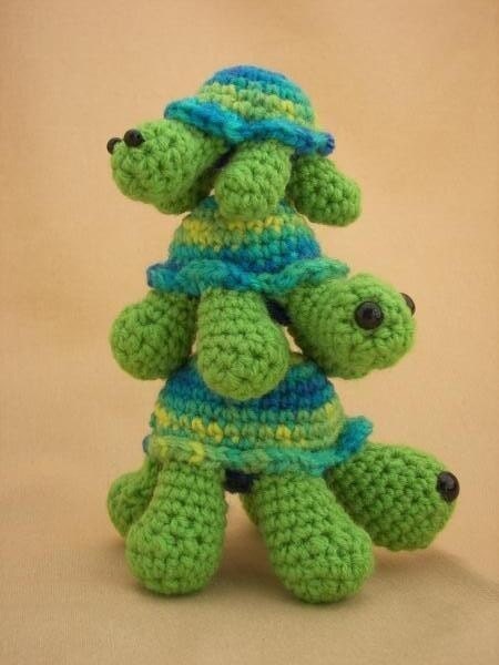Turtle Trio Crochet Amigurumi Pattern