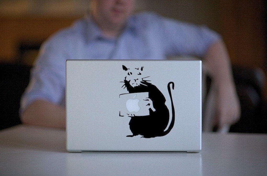 I Smell a Rat vinyl decal (FREE SHIPPING)