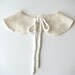 Butterfly detachable Peter Pan collar, Wedding Accessory