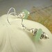 GENUINE Sea Glass Earrings Sterling Silver Sea Foam Aqua