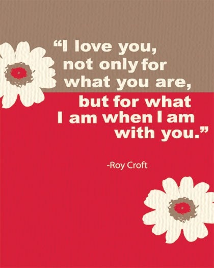 Love You... Roy Croft Quote Poster Wall Art for Home Decor and Gift