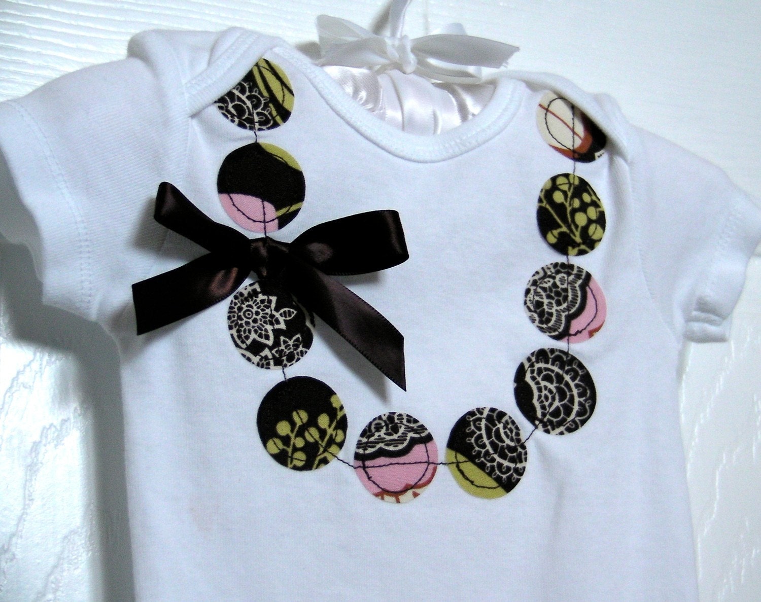 Chocolate Necklace Onesie