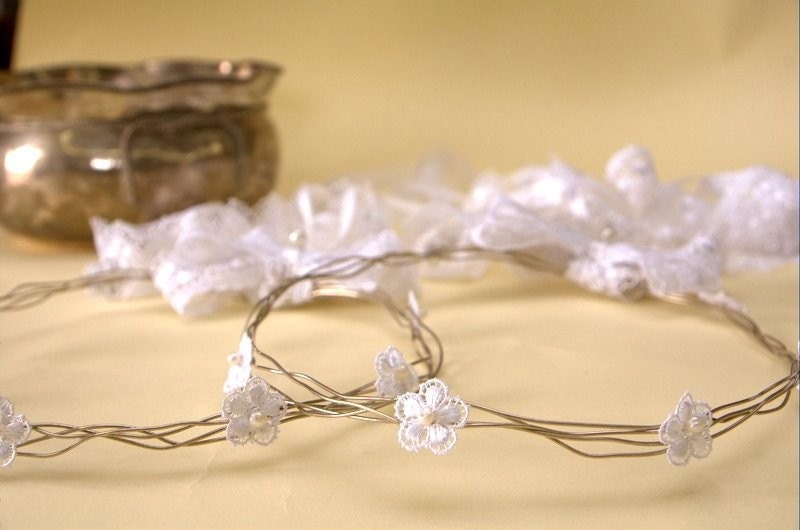 STEFANA Wedding Crowns-Orthodox Stefana - Bridal Crowns FLOWER WAVES
