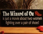 The Wizard Of Oz Shoes Funny Painted Wood Sign