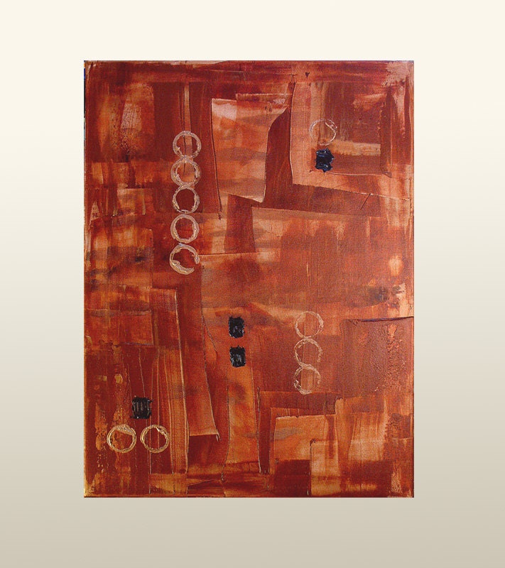 Original Modern Art  Abstract Textured Painting on Canvas, 12345, by Lisa Strassheim