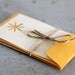 Gift Cards with Cut out Star or SnowflaKrake Detail, Set of 6 Small Cards with Kraft Paper Envelopes, 2.5"x4"