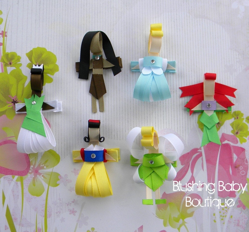 You Pick Five (5) Little Princess Clips -- Birthdays and Party Favors