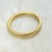 21k yellow gold domed wedding band / stacking ring, 2mm classic half round