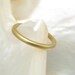 21k yellow gold domed wedding band / stacking ring, 2mm classic half round