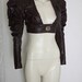 Steampunk Gothic Bolero Underbust Leather Wedding Bridal Cosplay Victorian Leather ette  - Andru Chrisst -SPECIAL ETSY PRICE
