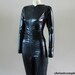 Cat woman Catsuit Black Pvc Catwoman Chrisst long sleeve Pvc catsuit - Unique Fashion - SPECIAL ETSY PRICE