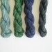 Crochet Long Jabot in Sea Spray Blue
