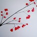 BRANCHING OUT Original Art Watercolor Red Tree