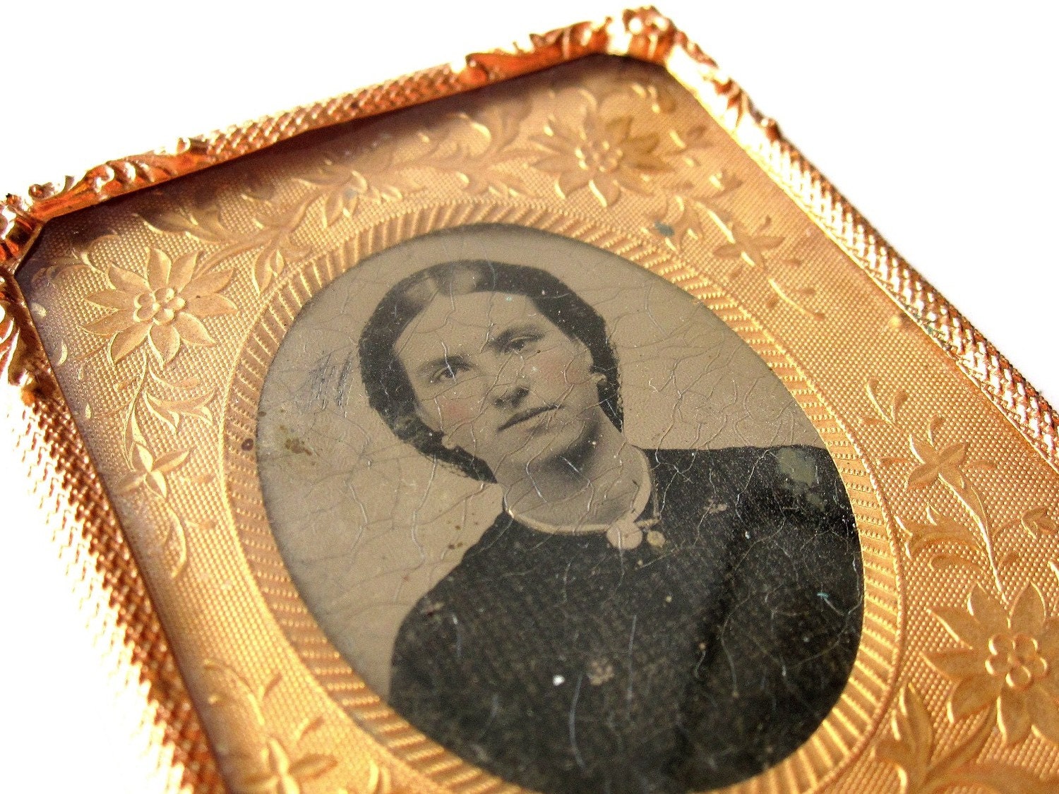 Ambrotype 1850s Victorian Lady 9th Plate Photograph